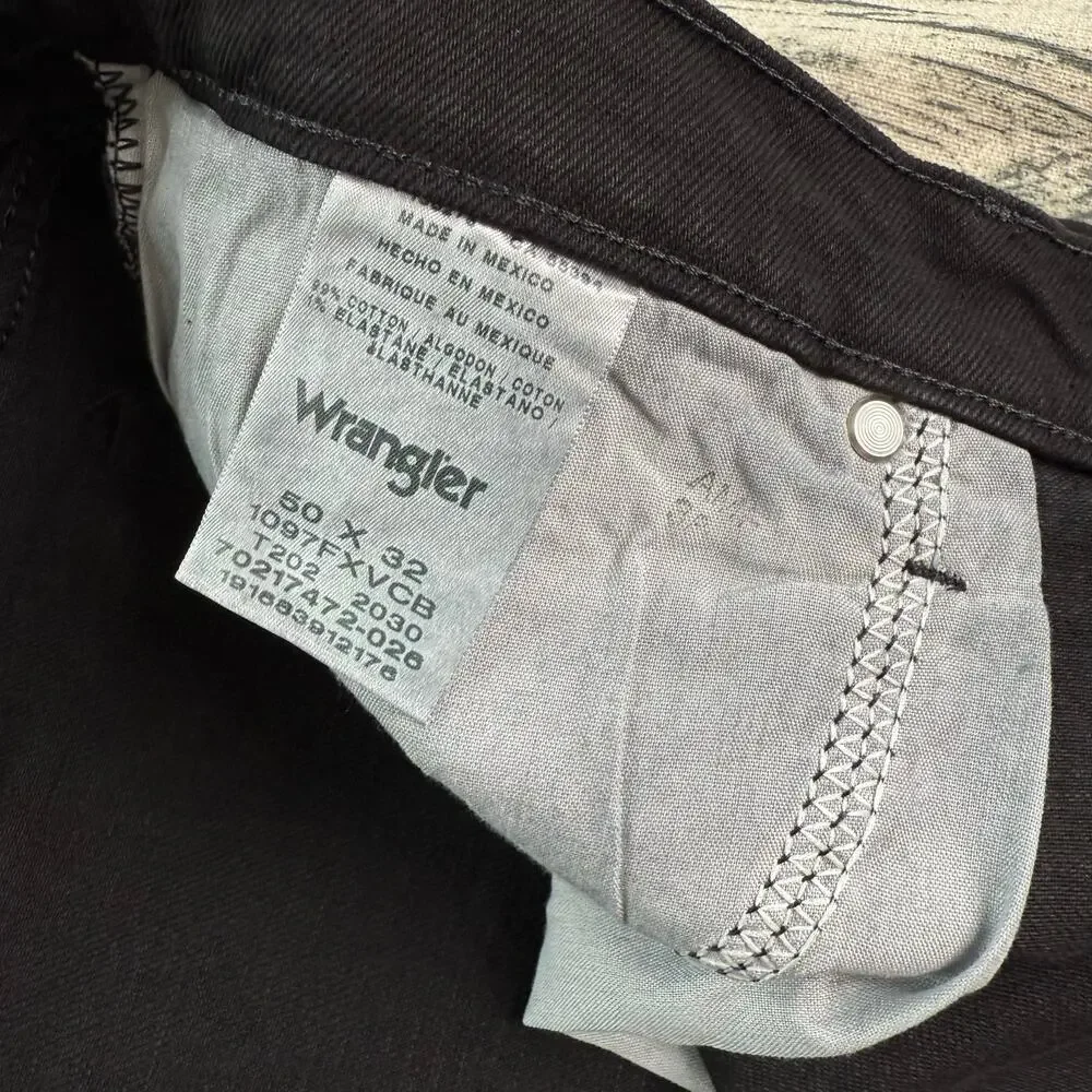 Wrangler Five Star Heritage Jeans Men's 50 Black Straight NWT